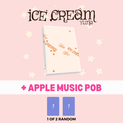 ITZY Yuna solo debut album pre-order USA, Yuna ICE CREAM mini album buy, Yuna 1st mini album POCAALBUM, ITZY Yuna solo ICE CREAM 2026, Yuna ICE CREAM Ver A Ver B, ITZY Yuna solo debut kpop exchange, Yuna ICE CREAM concept photocard, MIDZY Yuna solo album POB Apple Music pre-order-benefit