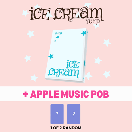ITZY Yuna solo debut album pre-order USA, Yuna ICE CREAM mini album buy, Yuna 1st mini album POCAALBUM, ITZY Yuna solo ICE CREAM 2026, Yuna ICE CREAM Ver A Ver B, ITZY Yuna solo debut kpop exchange, Yuna ICE CREAM concept photocard, MIDZY Yuna solo album POB Apple Music pre-order-benefit