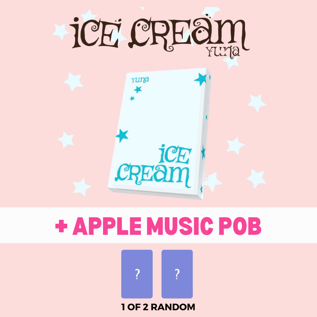ITZY Yuna solo debut album pre-order USA, Yuna ICE CREAM mini album buy, Yuna 1st mini album POCAALBUM, ITZY Yuna solo ICE CREAM 2026, Yuna ICE CREAM Ver A Ver B, ITZY Yuna solo debut kpop exchange, Yuna ICE CREAM concept photocard, MIDZY Yuna solo album POB Apple Music pre-order-benefit