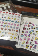 Load image into Gallery viewer, BTS BT21 Cartoon Nail Art Decal Stickers