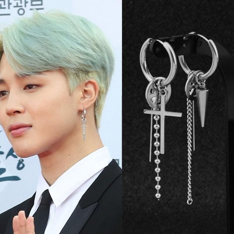 BTS Jimin Cross Earrings