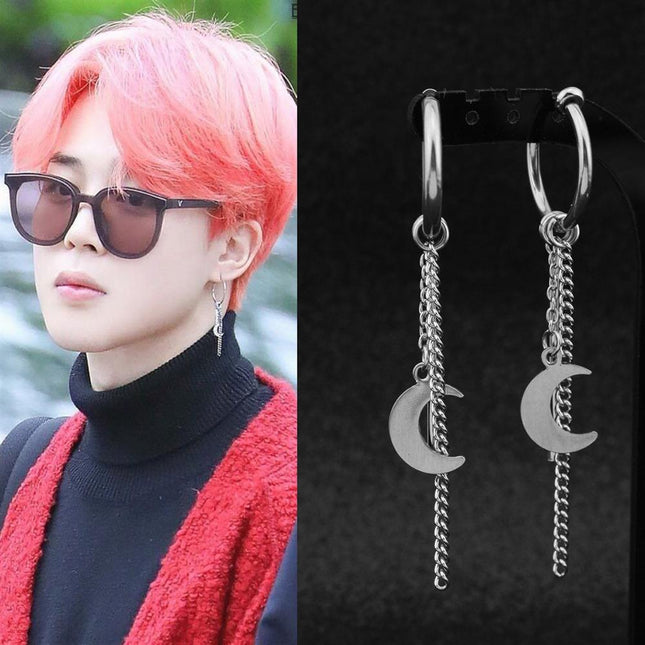 BTS Jimin Moon Earrings