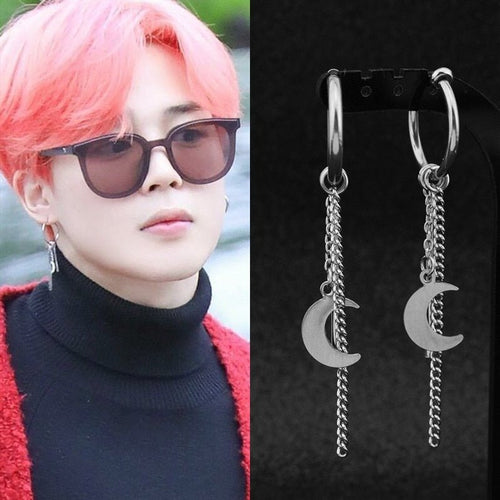 BTS Jimin Moon Earrings