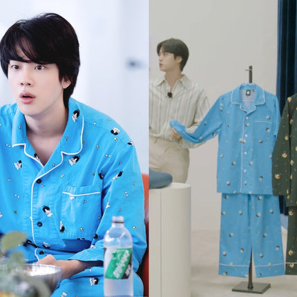 BTS Jin Good Day Pajama BLUE