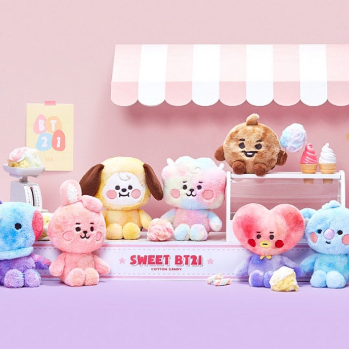 BTS BT21 Baby Cotton Candy Standing Doll - Kpop Exchange