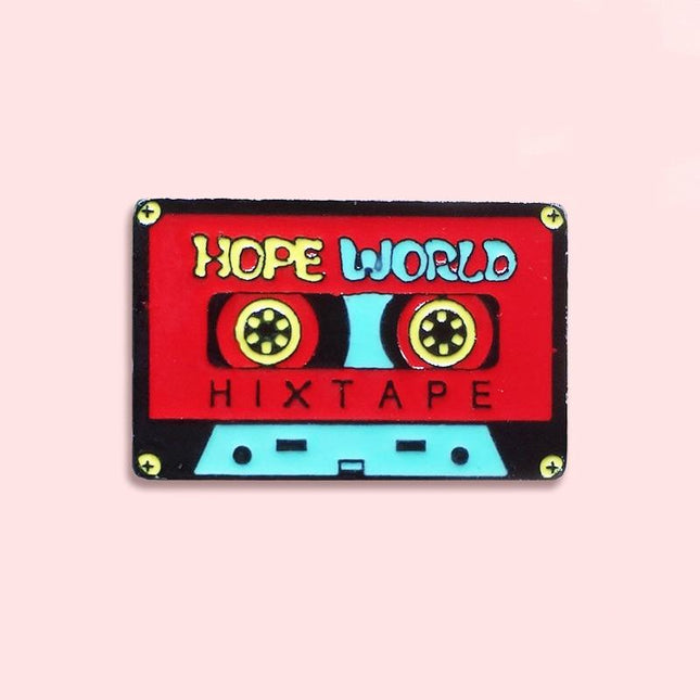 Hope World Enamel Pin