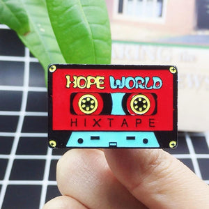 Hope World Enamel Pin