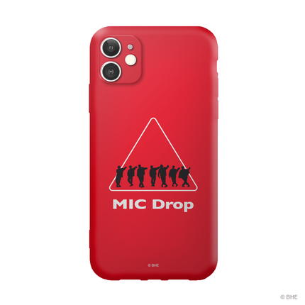 BTS BT21 Officially Licensed MIC Drop Red Phone Case [iPhone 11, iPhone 12 Mini, iPhone 12, Note 20, S20]