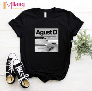 Agust D Album Cover Black T-Shirt