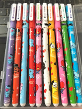 Load image into Gallery viewer, BTS BT21 Cartoon Multicolor Pen Set