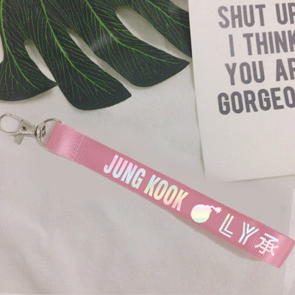 BTS Laser Lanyard Keychain (7 Types)