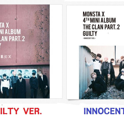KPOP MONSTA X 4th Mini Album - The CLAN 2.5 Part.2 Guilty