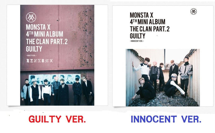 KPOP MONSTA X 4th Mini Album - The CLAN 2.5 Part.2 Guilty