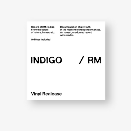 RM Indigo Vinyl LP