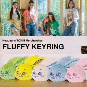 NewJeans Bunny Fluffy Keyring