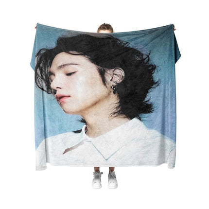 Suga Yoongi Flannel Blanket