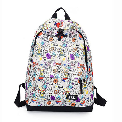 BT21 Cartoon Backpack for School