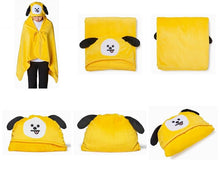 Load image into Gallery viewer, BTS BT21 Plush Hooded Blanket