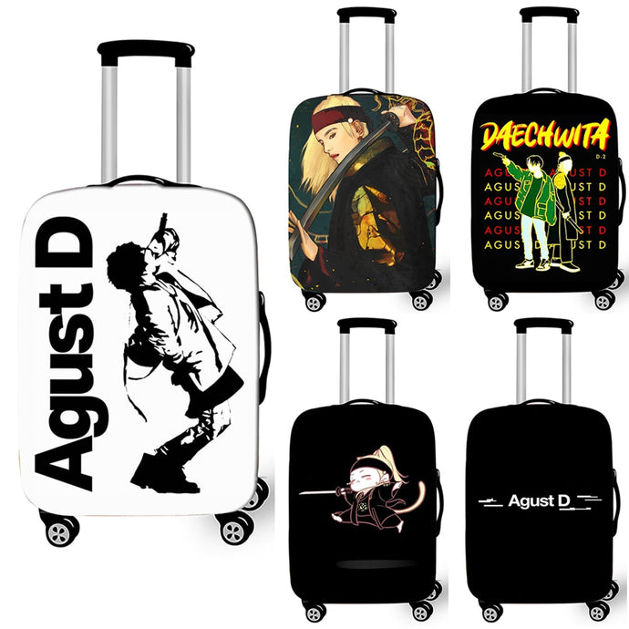 BTS Agust D Print Luggage Trolley Cover