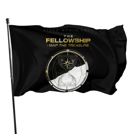 ATEEZ The Fellowship : Map The Treasure Tour Flag 
