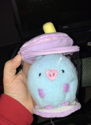 BT21 Mang Baby Boucle Bubble Tea Doll Bag Charm - Kpop Exchange