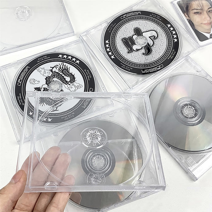 CD Storage Box Transparent Plastic Case