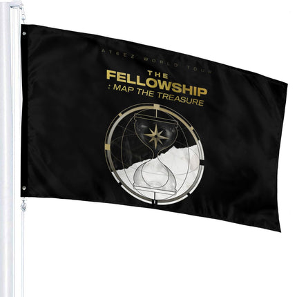 ATEEZ The Fellowship : Map The Treasure Tour Flag 