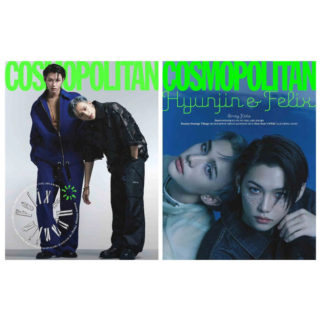  Stray Kids Hyunjin and Felix Cosmopolitan Korea Magazine - 2023