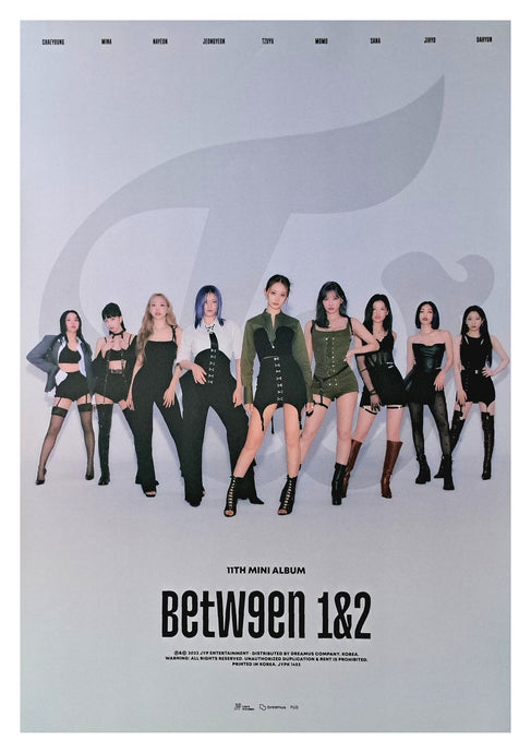 Twice Between 1&2 Official Poster Photo Concept Cryptography
