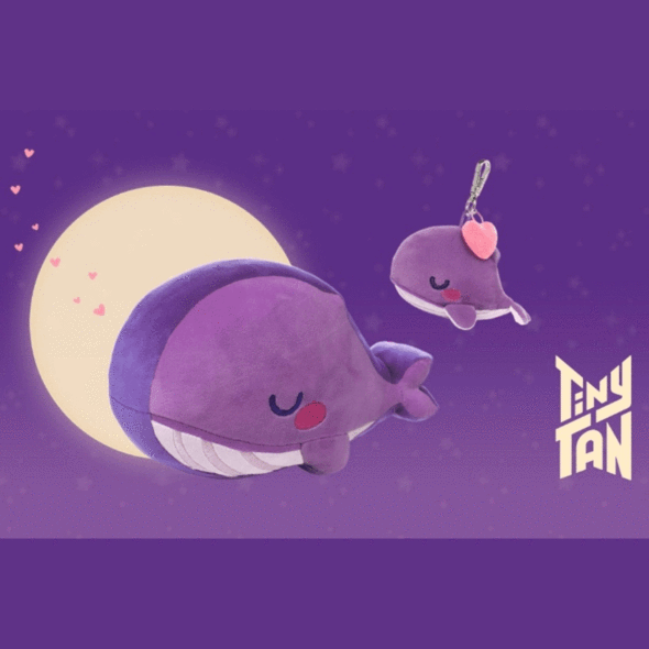 BTS - TINYTAN WHALE FLAT CUSHION