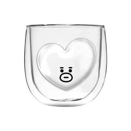 bt21 double glass cup