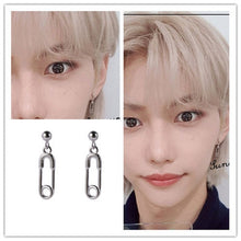 Load image into Gallery viewer, Stray Kids Felix Safety Pin Earrings