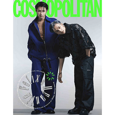  Stray Kids Hyunjin and Felix Cosmopolitan Korea Magazine - 2023
